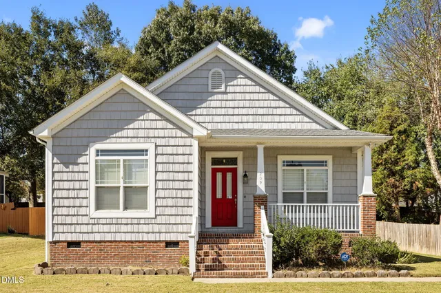 a front view of a house