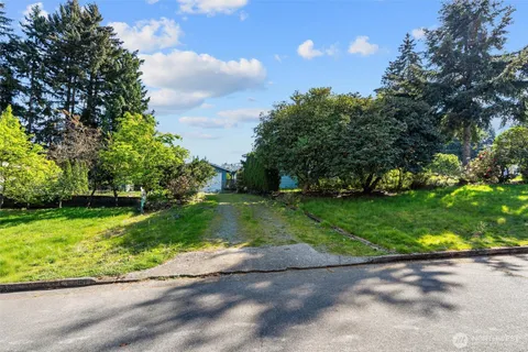 a view of yard with green space