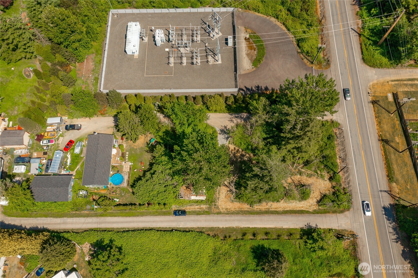 0 Birch Bay Lynden Road Blaine, WA 98230 - Photo 9 of 22 an aerial view of a house with a garden and a yard