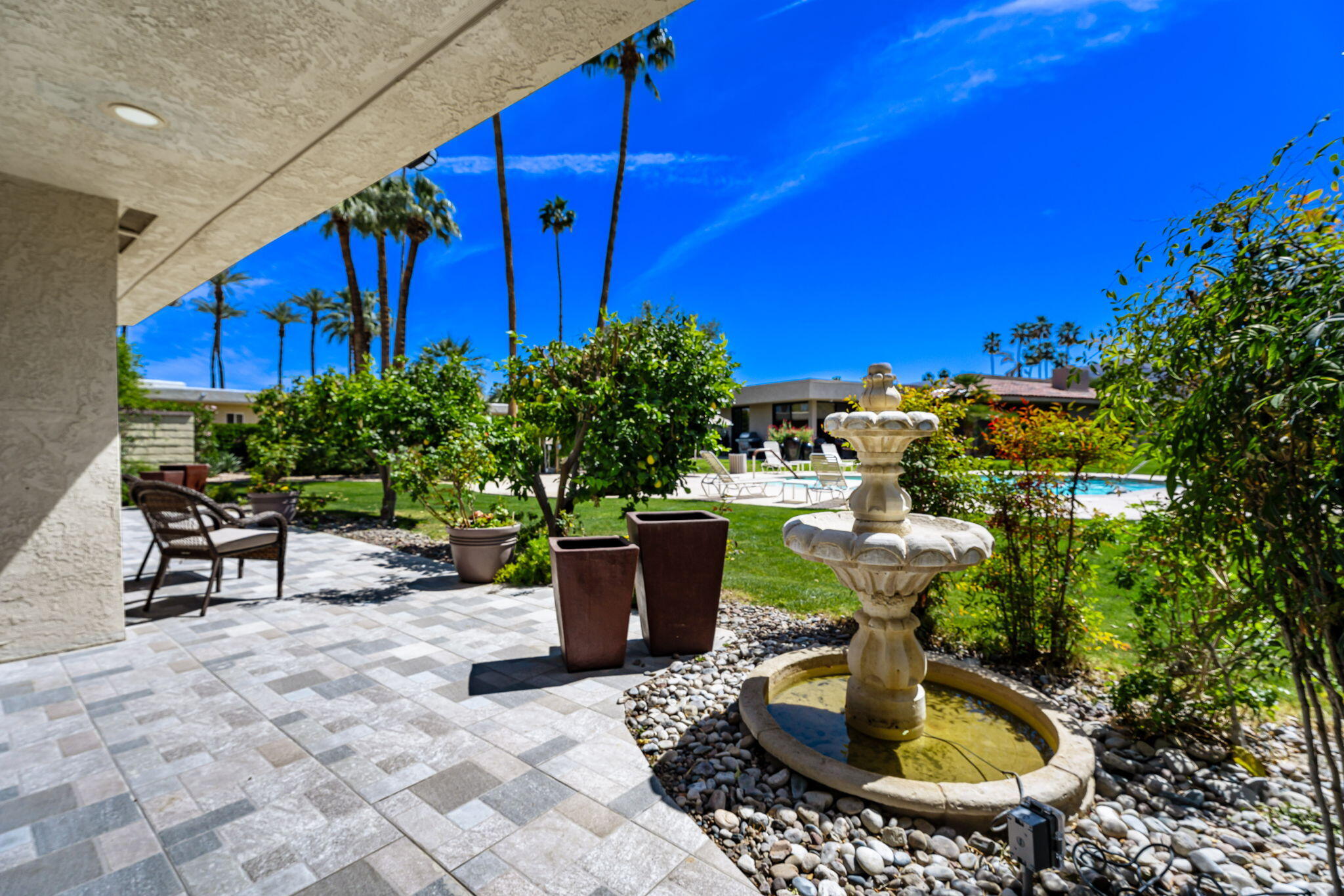 1 Temple Court Rancho Mirage, CA 92270 - Photo 11 of 32 Patio View