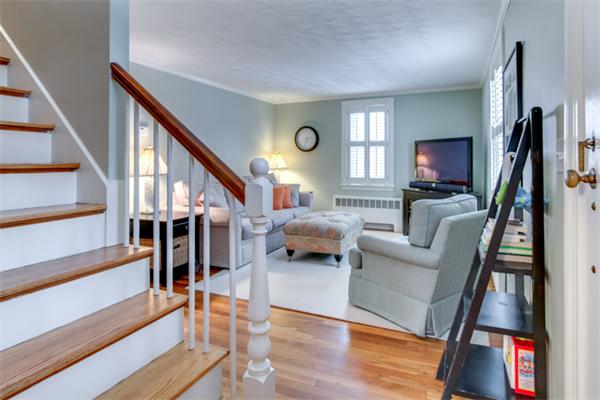35 Woodland Road Wayland, MA 01778 - Photo 3 of 30 a living room with furniture and a flat screen tv