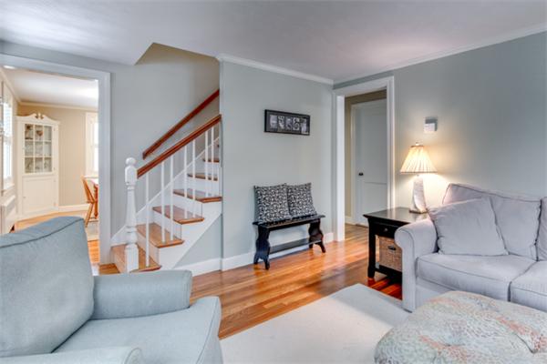 35 Woodland Road Wayland, MA 01778 - Photo 7 of 30 a living room with furniture and a painting