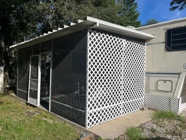 a view of a black gate