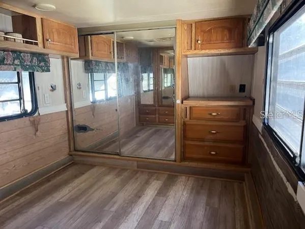 a view of a walk in closet