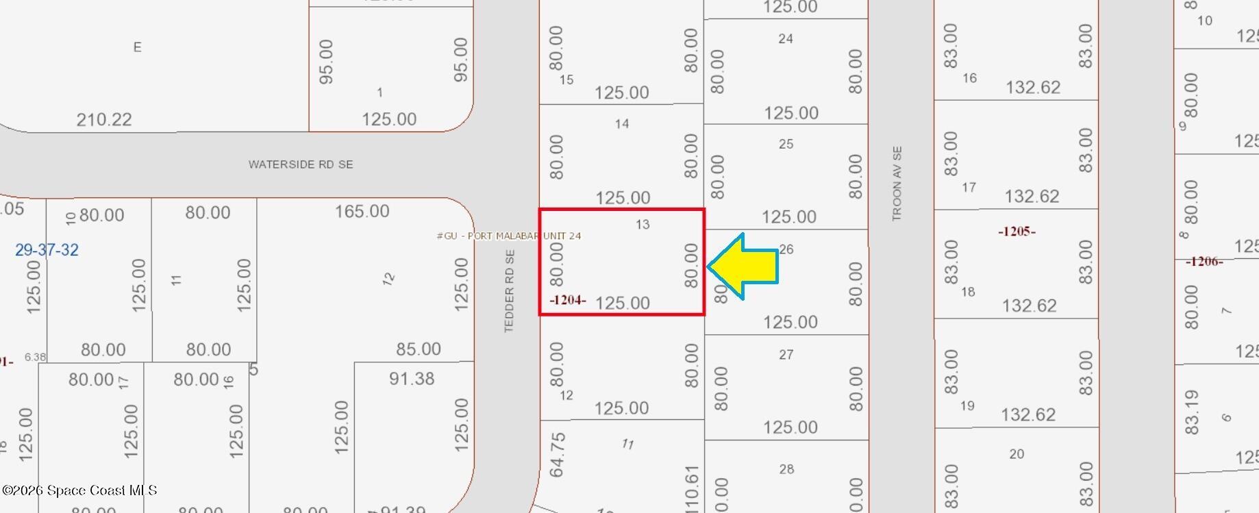 862 Tedder Road Southeast Palm Bay, FL 32909 - Photo 3 of 4 862TedderPlat