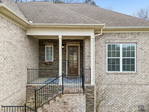 a front view of a house
