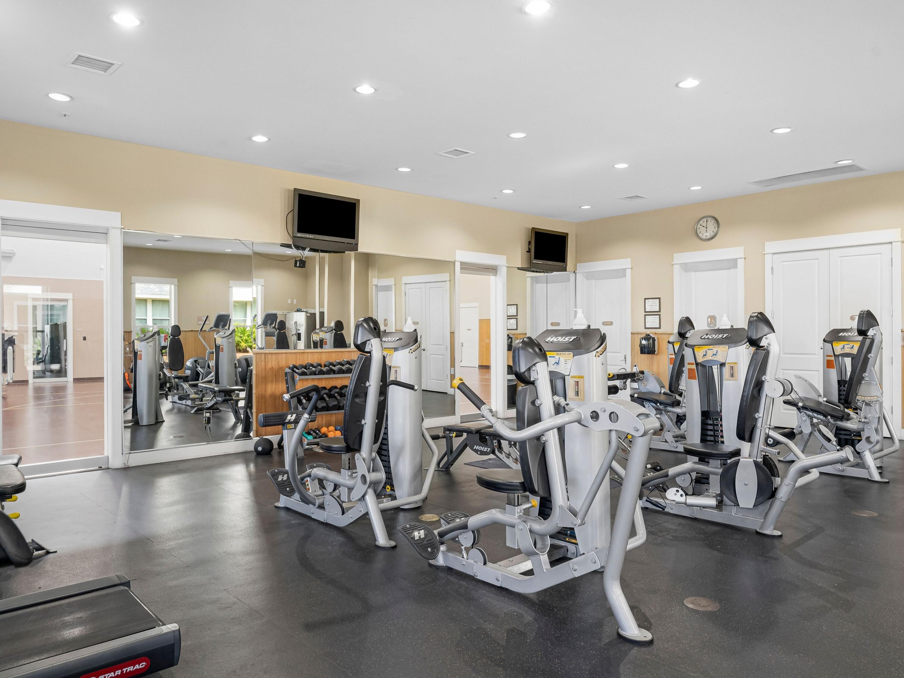 8700 Front Beach Road, Unit 7107 Panama City Beach, FL 32407 - Photo 48 of 54 a view of a room with gym equipment