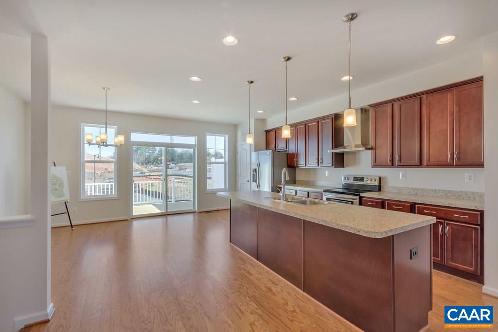 2172 Avinity Loop Charlottesville, VA 22902 - Photo 6 of 19 a kitchen with a sink a center island cabinets and a window