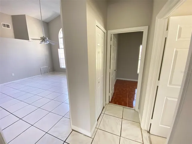 a view of an empty room