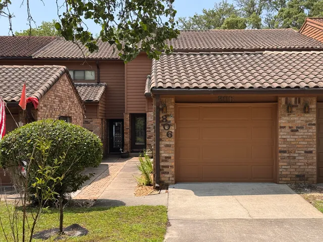 a front view of a house