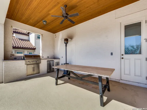 a room with furniture