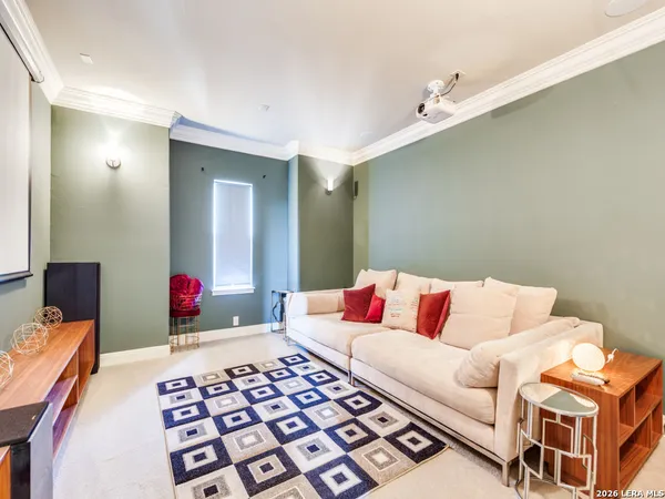 a bed room with a bed and a couch