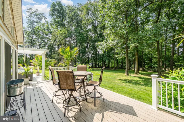 a view of a backyard with swimming pool