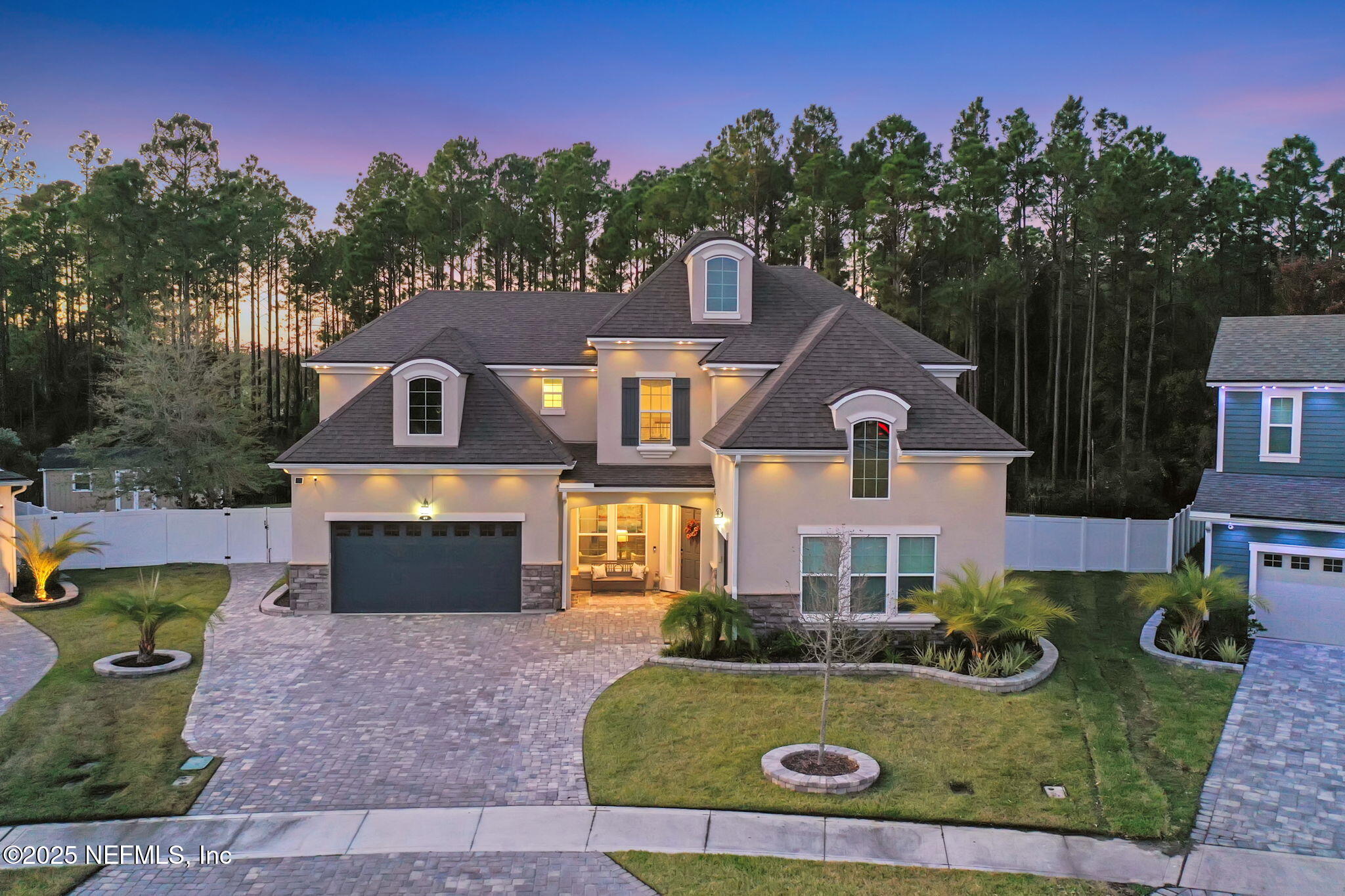 Twilight Photo Front of Home