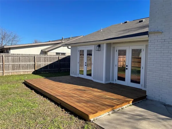 a view of a roof deck