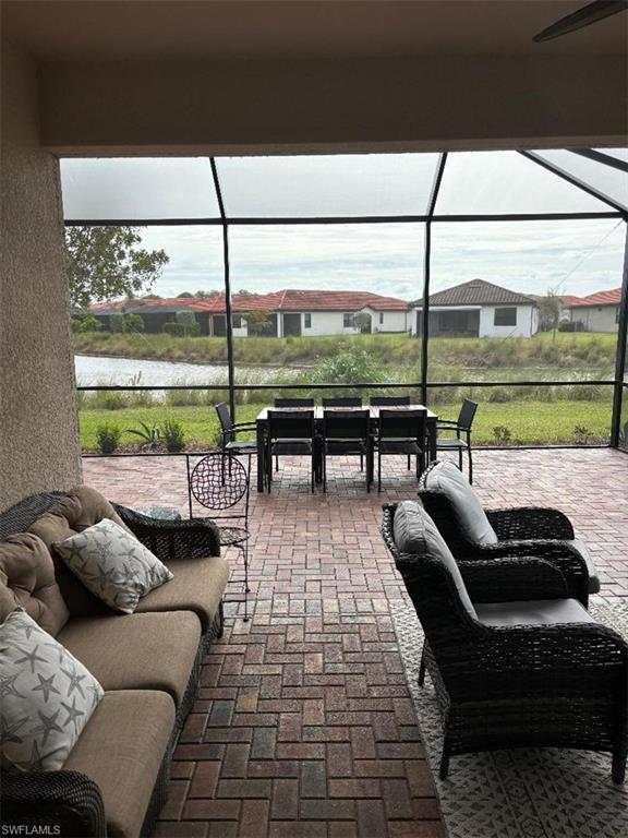 1599 Marton Court Naples, FL 34113 - Photo 21 of 25 Lanai with lake views