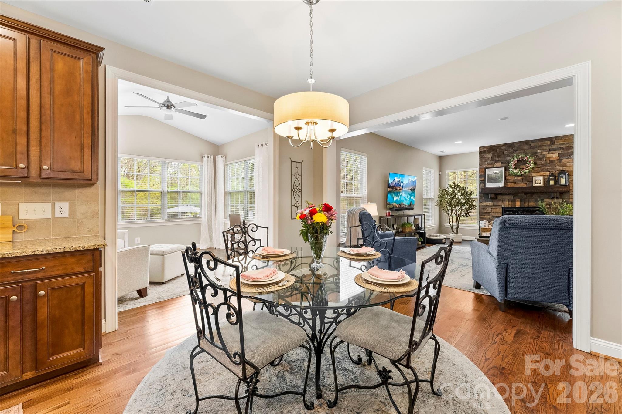 7574 Manakin Place Fort Mill, SC 29707 - Photo 11 of 40 a view of a dining room with furniture window and outside view
