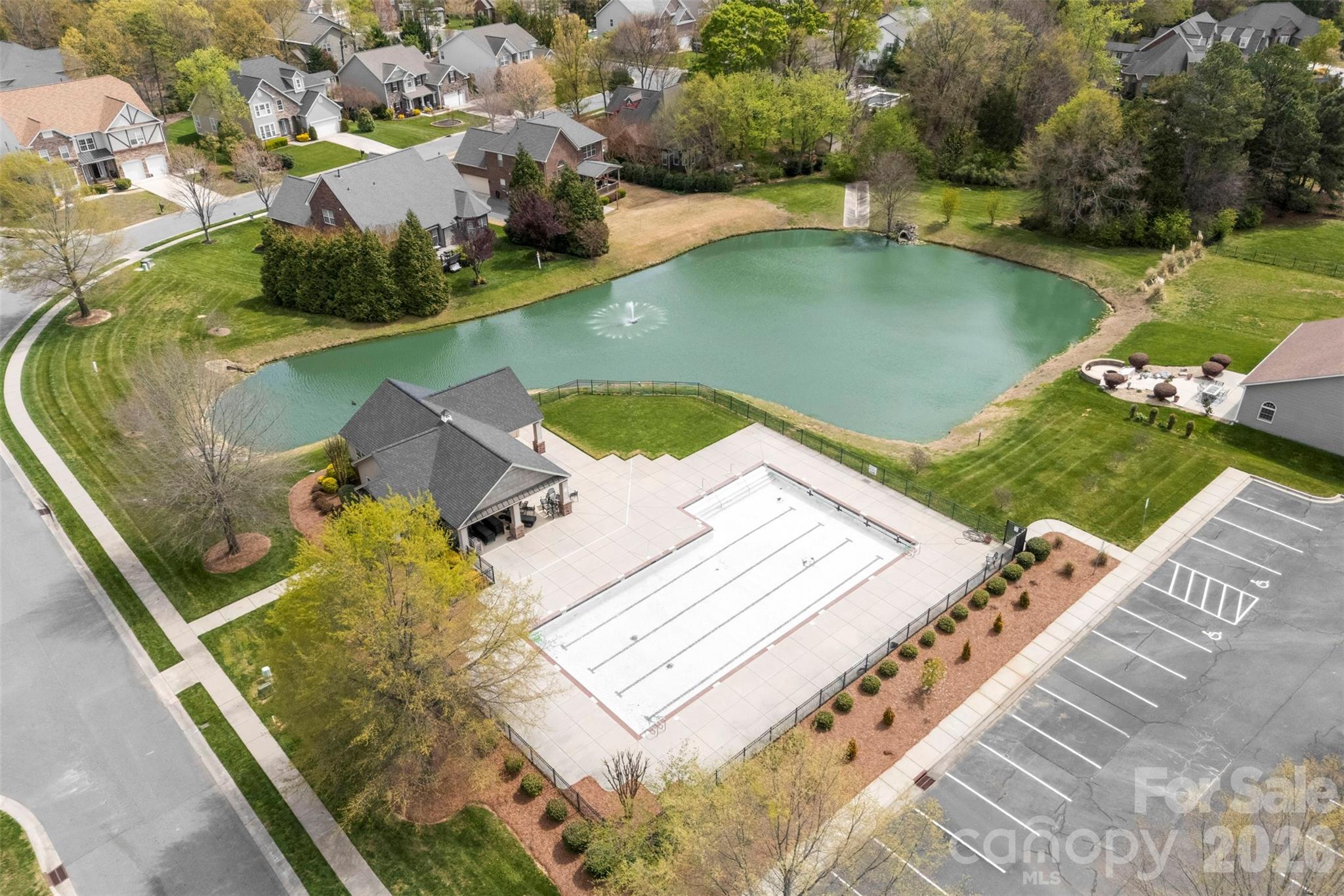 7574 Manakin Place Fort Mill, SC 29707 - Photo 40 of 40 an aerial view of a house with a swimming pool