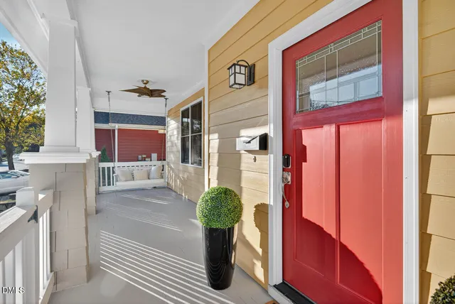 a view of entryway door