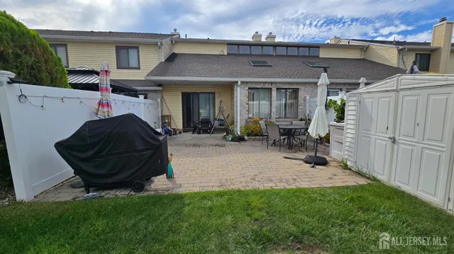 a house view with a garden space