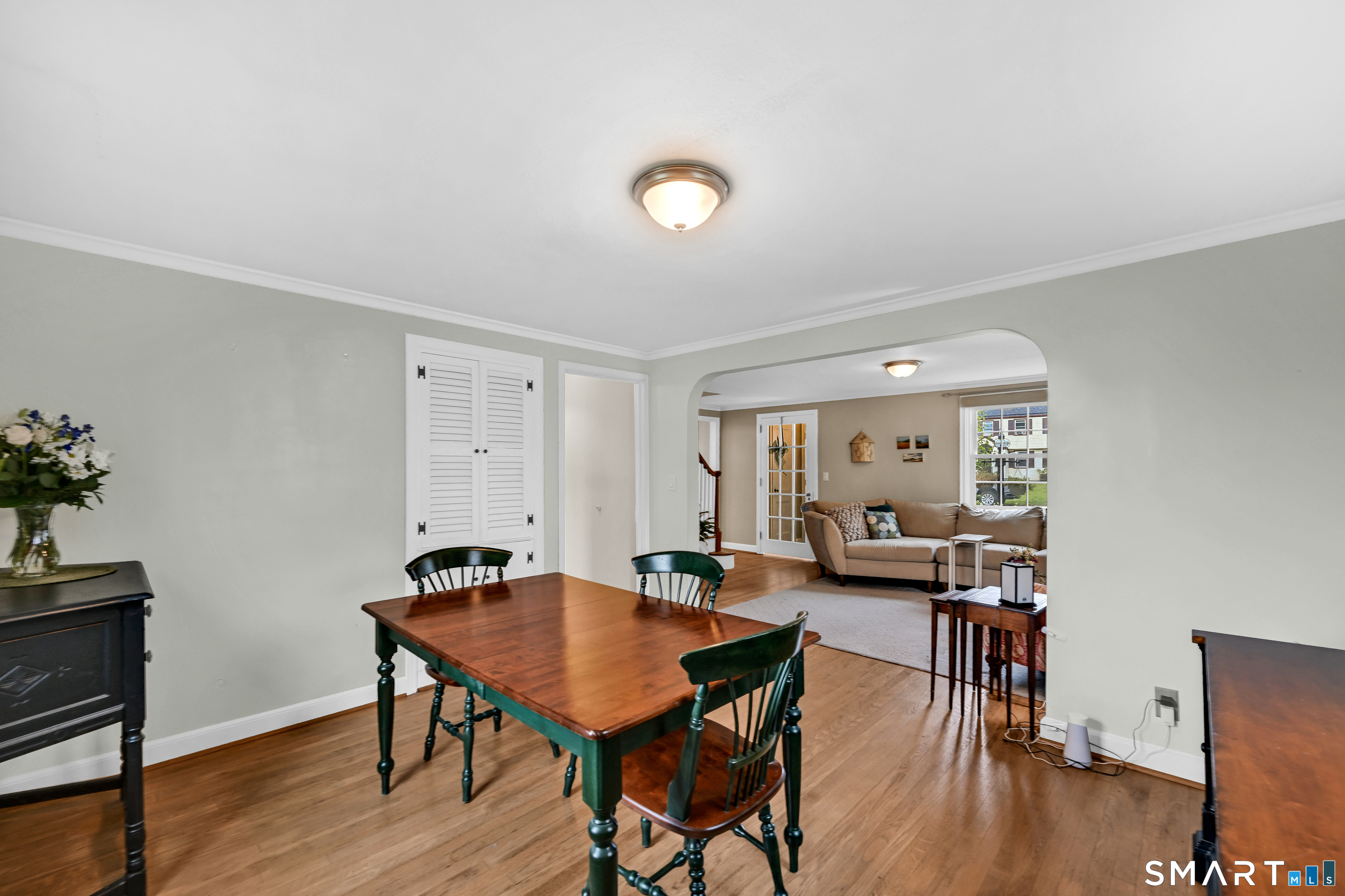 37 Chamberlain Road Wethersfield, CT 06109 - Photo 7 of 27 built in hutch, open to living room