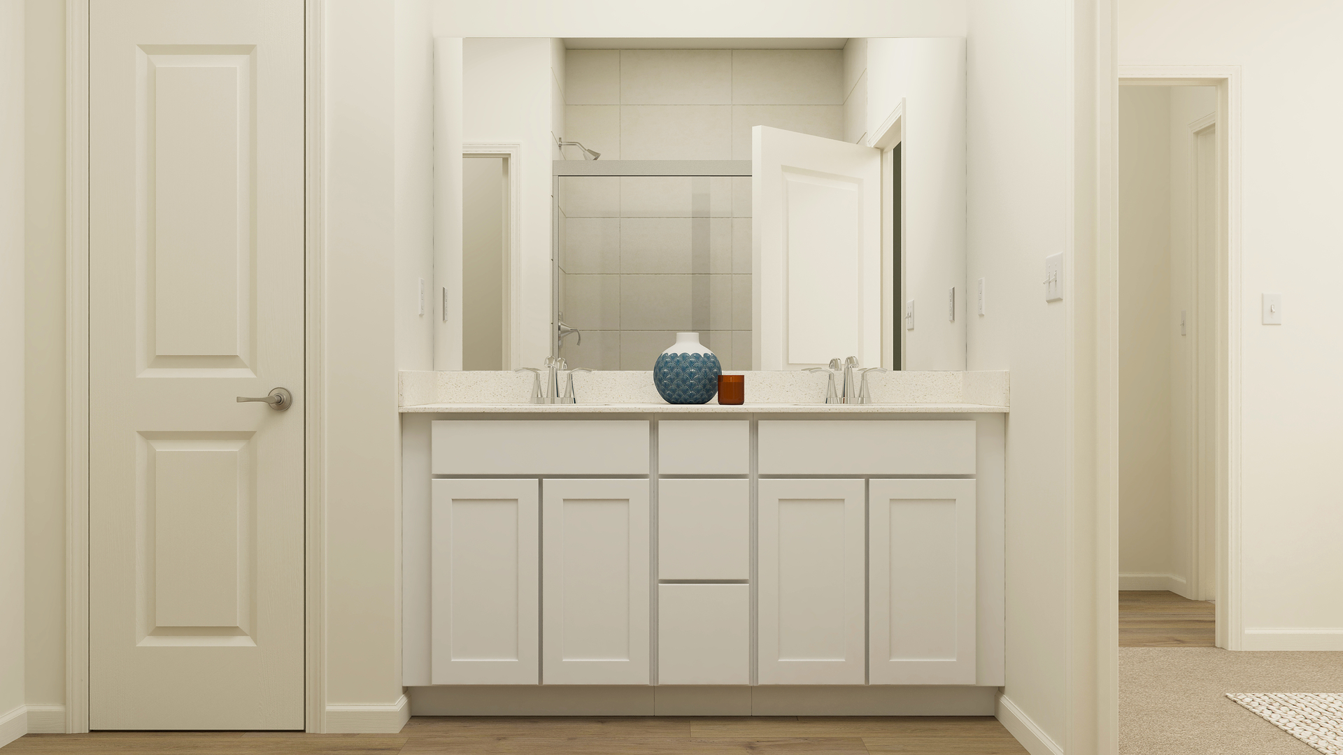 12235 Barcroft Circle Huntley, IL 60142 - Photo 14 of 20 a bathroom with a sink and mirror