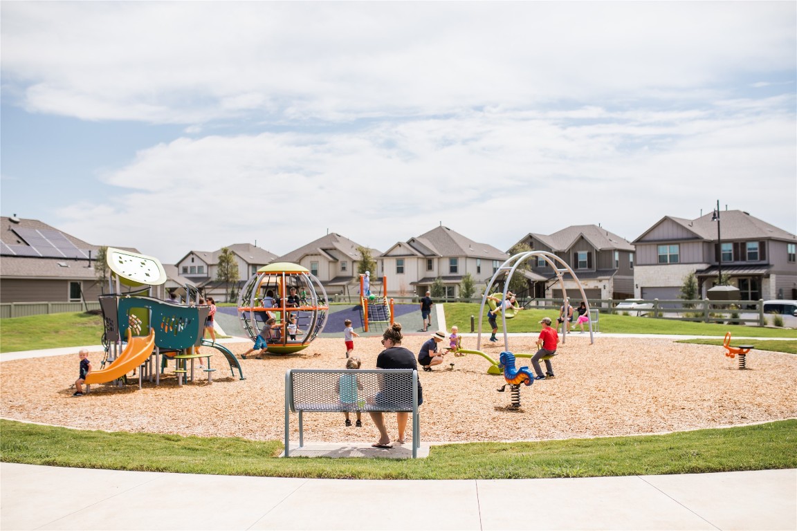 212 Los Olives Lane Georgetown, TX 78628 - Photo 28 of 35 an aerial view of a house with outdoor space