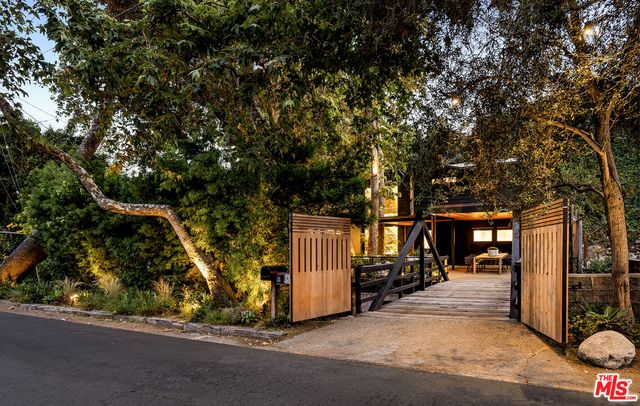 a view of outdoor space and deck