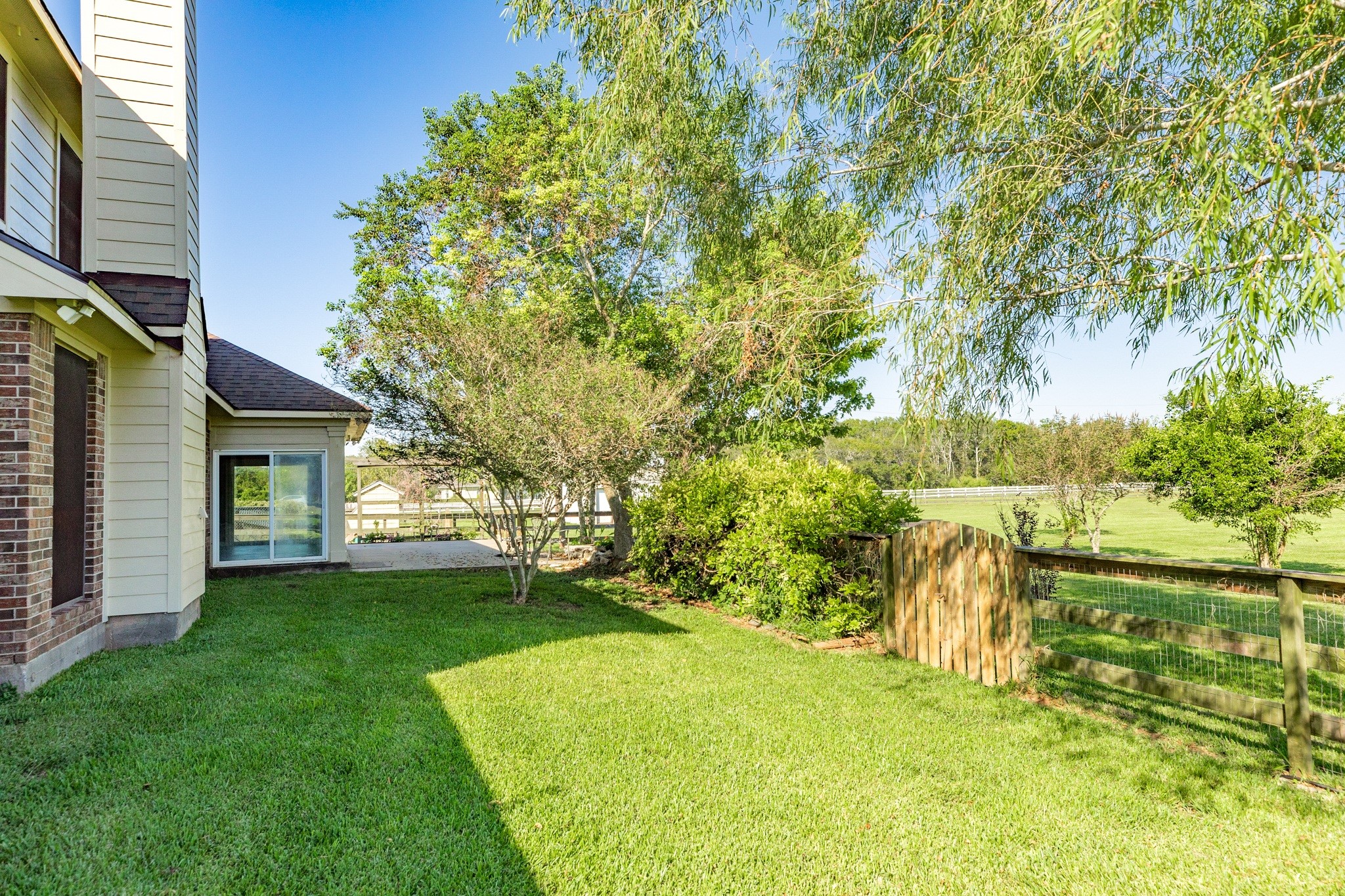 16211 Tankersley Drive Rosharon, TX 77583 - Photo 9 of 46 a view of a backyard with a garden