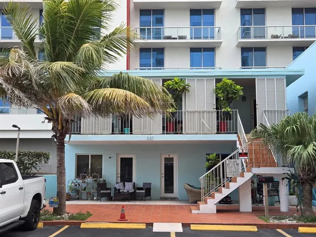 a view of a building with many windows