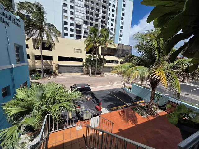 a outdoor view from a balcony