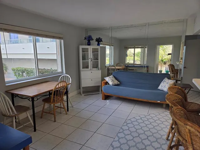 a view of outdoor space with lots of furniture