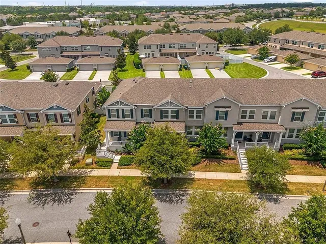 a view of a lake with a building in the background