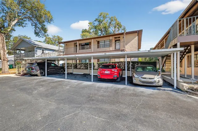 a car parked in front of a house