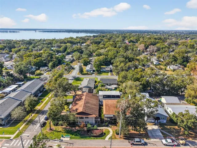 an aerial view of a city with lots of residential buildings