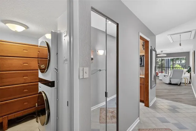 a view of a walk in closet