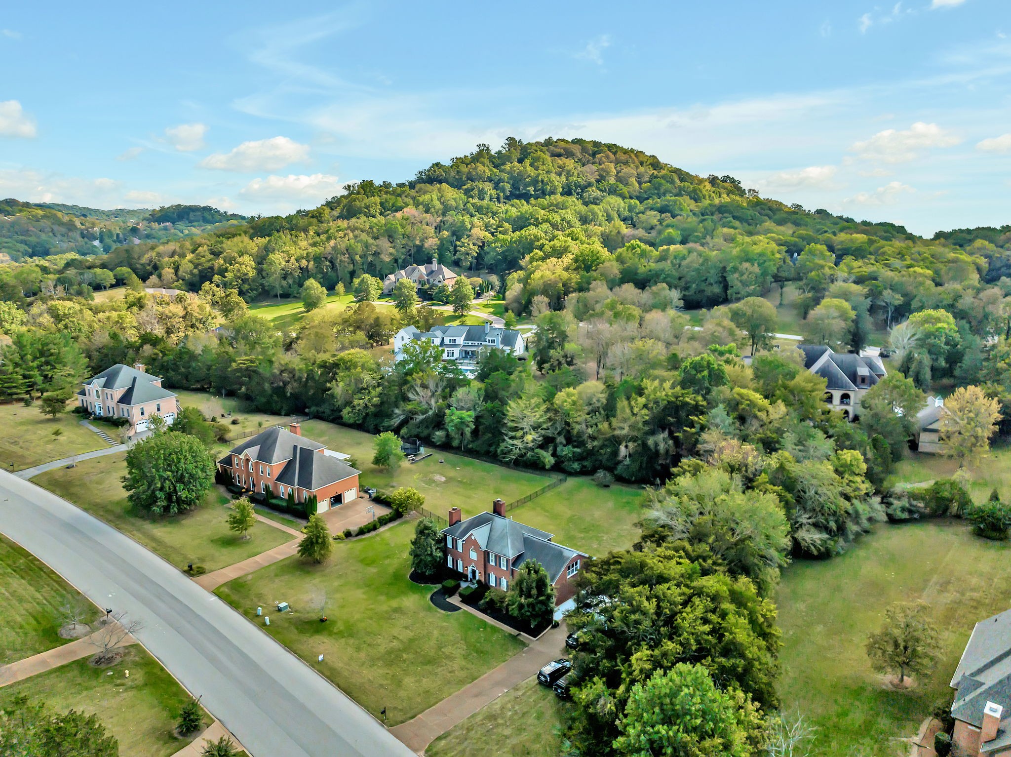 2829 Polo Club Road Nashville, TN 37221 - Photo 41 of 45 an aerial view of a house with a yard