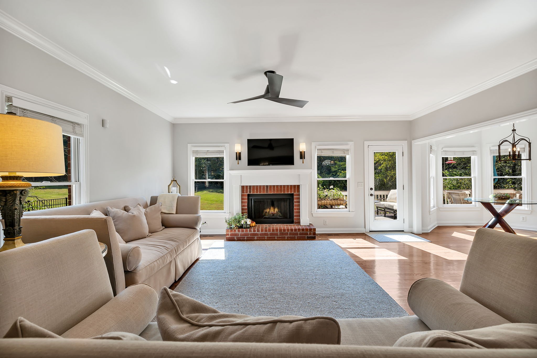 2829 Polo Club Road Nashville, TN 37221 - Photo 7 of 45 a living room with furniture and a fireplace