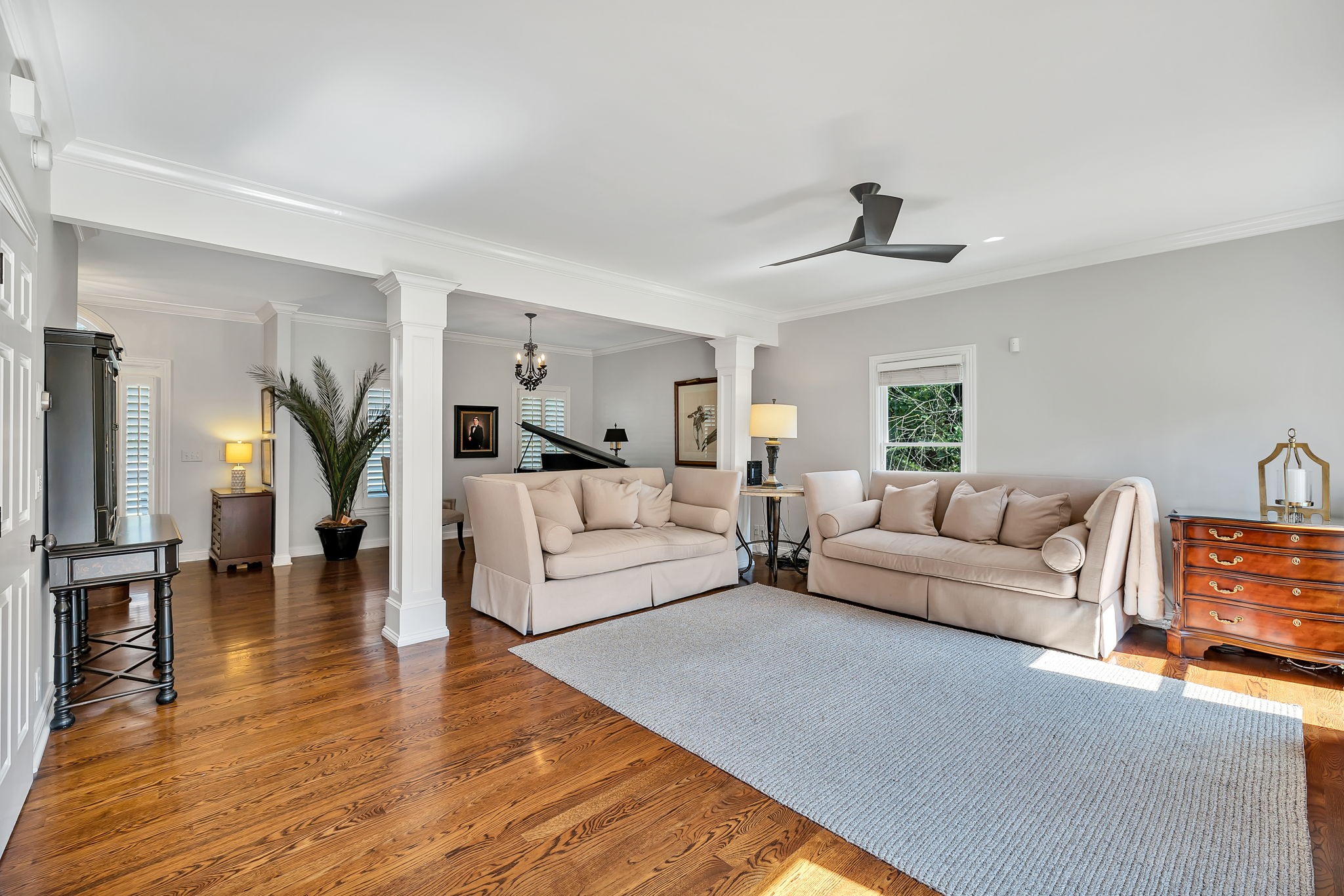 2829 Polo Club Road Nashville, TN 37221 - Photo 8 of 45 a living room with furniture and a fireplace