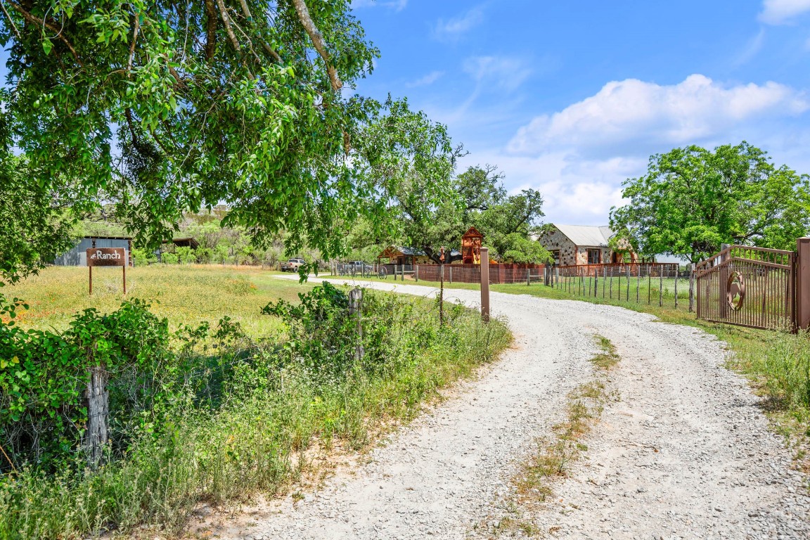 525 Pace Bend Road North Spicewood, TX 78669 - Photo 24 of 28 a view of a yard with an trees