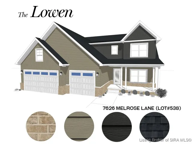 $499,900 | 7626 Melrose (lot 538) Lane, Charlestown, IN 47111