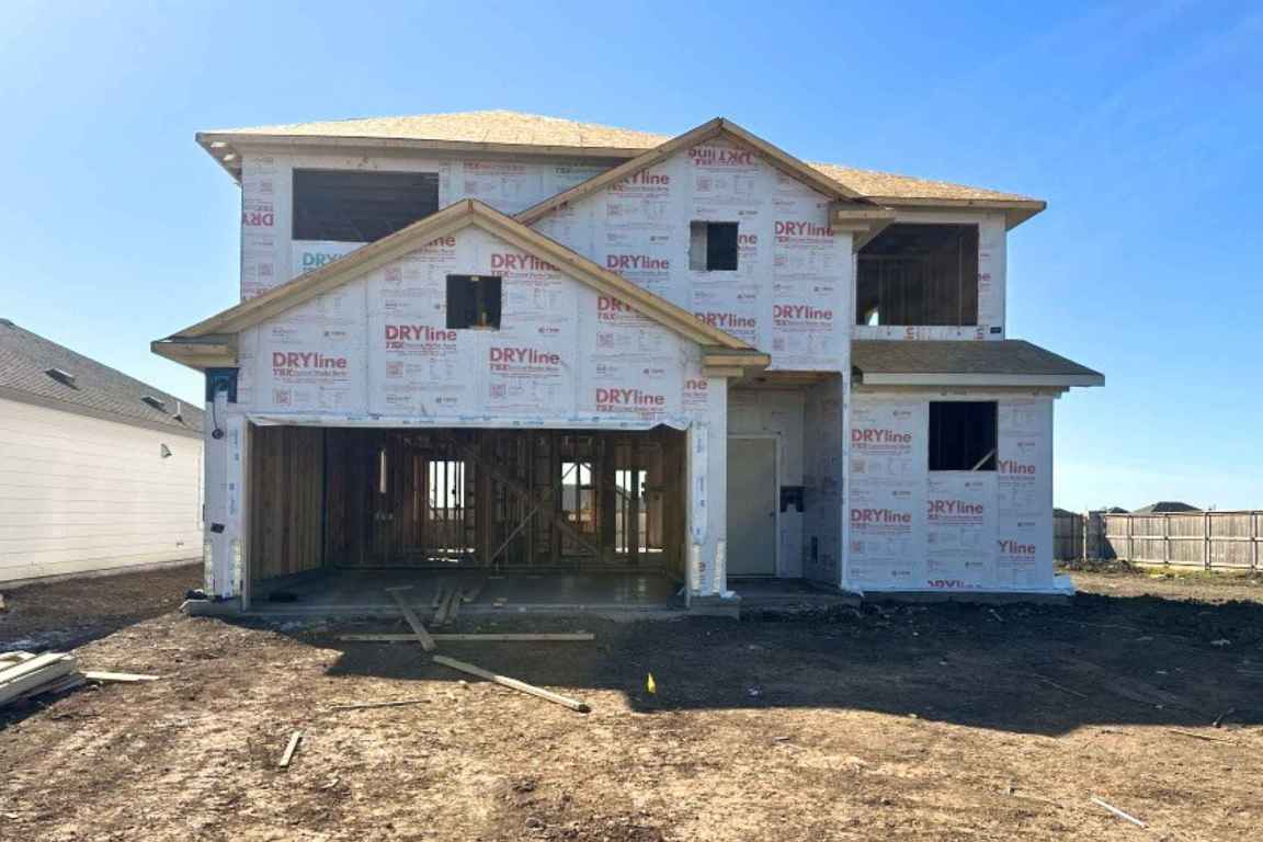 View of unfinished property