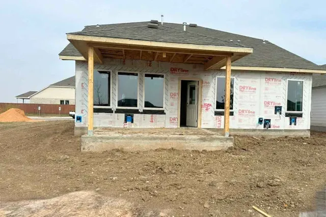 a view of a house with entrance