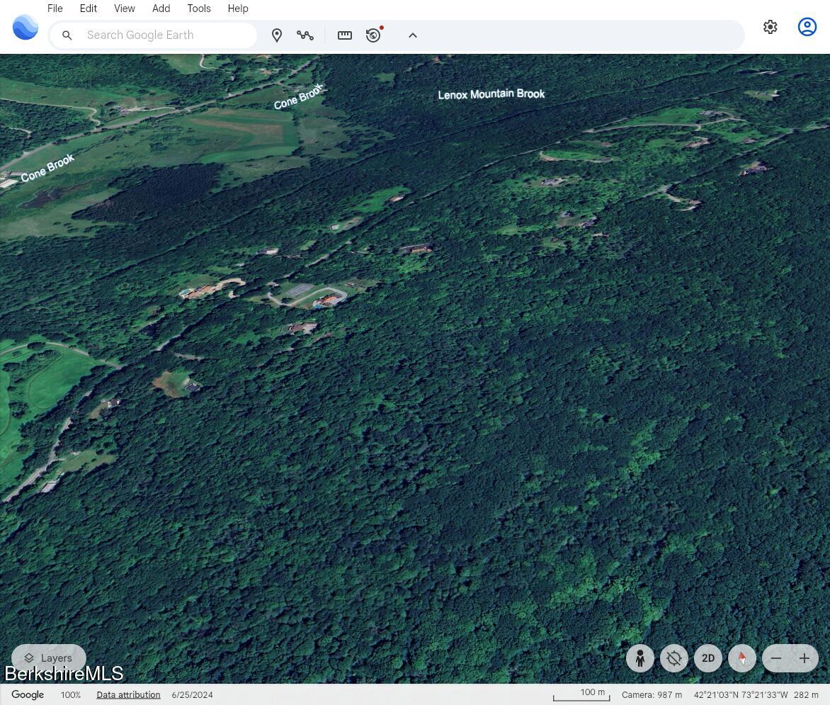 a view of a lush green space