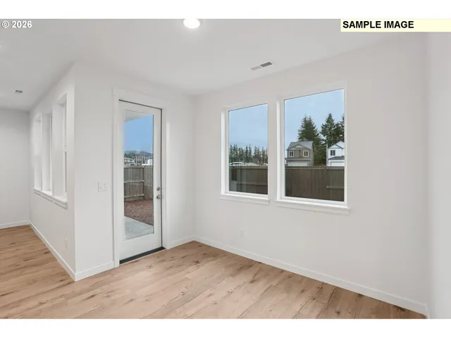 a view interior of a house and an empty room