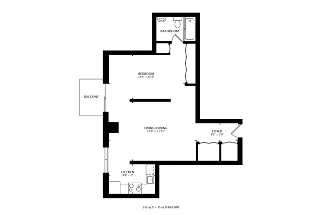 $1,900 | 1212 North LaSalle Drive, Unit 2406, Chicago, IL 60610