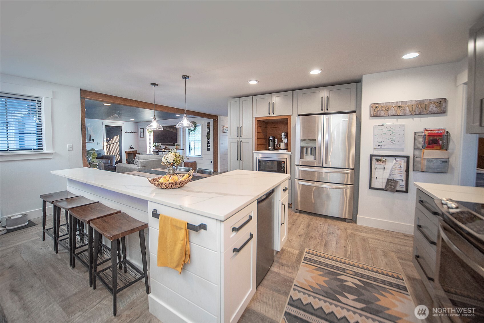 110 Brown Road Ellensburg, WA 98926 - Photo 7 of 40 a kitchen with stainless steel appliances a refrigerator a stove a sink and a refrigerator