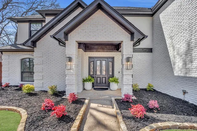 a front view of a house