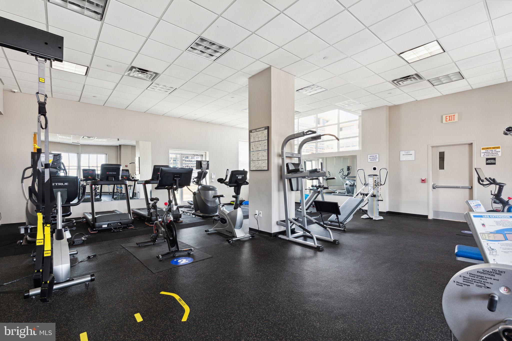 111 South 15th Street, Unit 2106 Philadelphia, PA 19102 - Photo 28 of 31 a view of a room with gym equipment