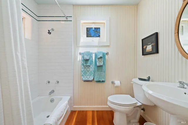 a view of city and mountain